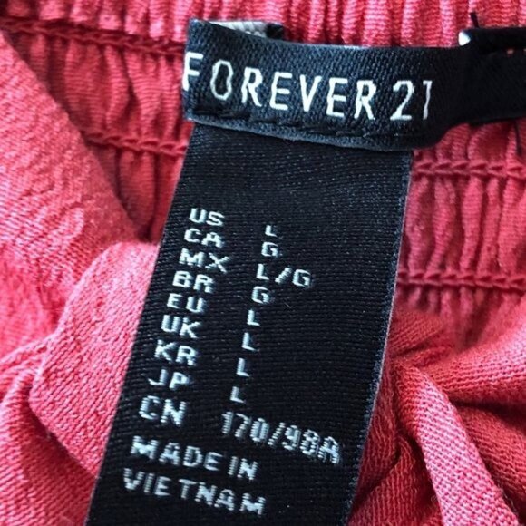 Forever 21 Salsa Melon Pink Bralette Top Sz.L - Picture 5 of 10